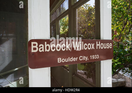 Ausstellungen im Clark County Museum Henderson, Las Vegas, Nevada. Stockfoto