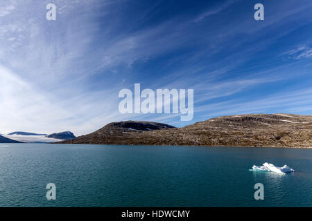 Styggevatnet ist ein Gletschersee vom Gletscher Jostedalsbreen, Glanz, Sogn Og Fjordane, Norwegen Stockfoto