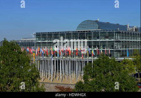 Halle 1, Neue Messe, Leipzig, Sachsen, Deutschland Stockfoto