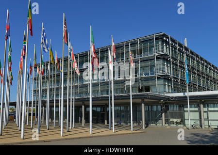 Halle 1, Neue Messe, Leipzig, Sachsen, Deutschland Stockfoto