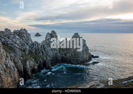 Pointe De Penhir, Crozon, Bretagne, Frankreich Stockfoto