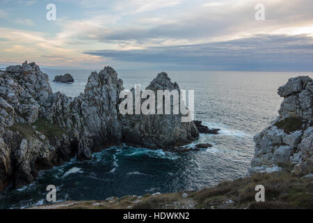 Pointe De Penhir, Crozon, Bretagne, Frankreich Stockfoto