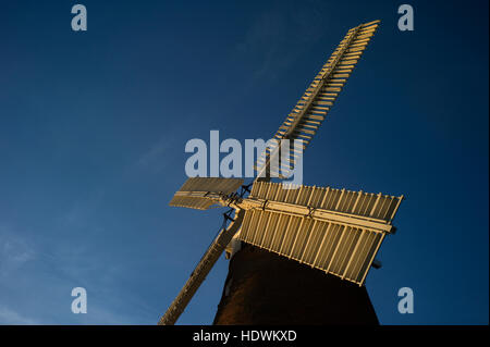 Thaxted Windmühle, Essex, England UK. Dezember 2016 John Webb Windmühle in Thaxted Essex aus dem 19. Jahrhundert. Stockfoto