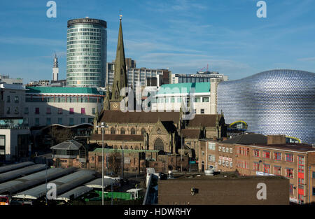 Die Stierkampfarena Bereich von Birmingham City Center, West Midlands, England, UK Stockfoto