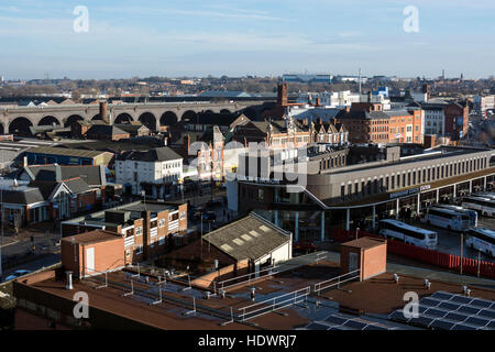 Blick über Digbeth Bereich von Birmingham City Center, West Midlands, England, UK Stockfoto