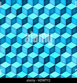 Farbverlauf Würfel Tiling. Multicolor Musterdesign Stockfoto