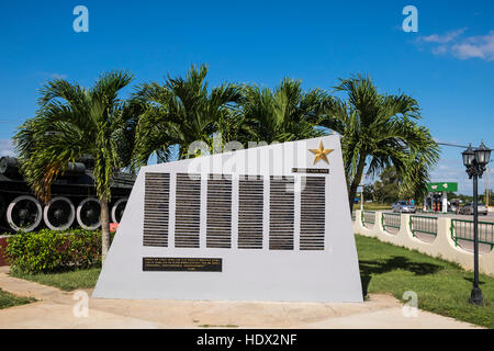 Denkmal für die Märtyrer, die starb in der Schlacht an der Schweinebucht, Playa Girón, Museum, Kuba Stockfoto