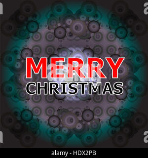 Frohe Weihnachten-Vintage-Rahmen. Vintage Christmas Card Grunge-Effekte Stockfoto