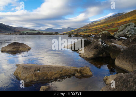 Llyn Mymbyr, Snowdonia, Nordwales Stockfoto