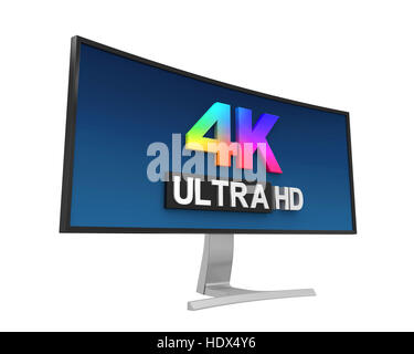 4K Ultra HD Wide Monitor Stockfoto