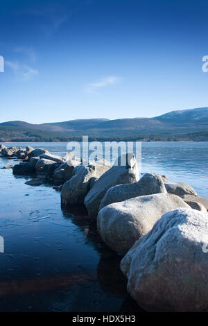 Loch Morlich, Winter Stockfoto