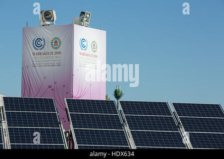 COP22 UNFCCC Klimakonferenz Verhandlungen in Marrakesch, Marokko, im Jahr 2016. Stockfoto