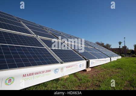 COP22 UNFCCC Klimakonferenz Verhandlungen in Marrakesch, Marokko, im Jahr 2016. Stockfoto