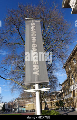 Außenseite der Saatchi Gallery, London, ehemaliger Herzog von Yorks Hauptsitz Stockfoto