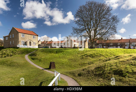 Hutton-le-Hole Dorf an einem sonnigen Sommertag Stockfoto