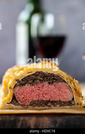 Traditionelle Rindfleisch wellington Stockfoto