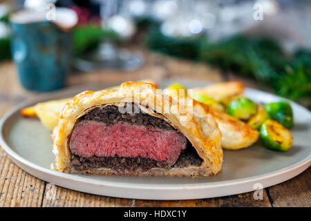 Traditionelle Rindfleisch wellington Stockfoto