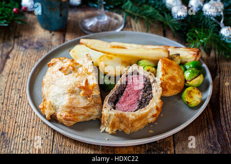 Traditionelle Rindfleisch wellington Stockfoto