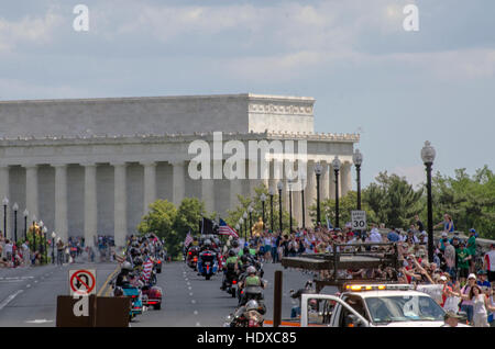 Am Lincoln Memorial, an der National Mall in Washington, DC. Stockfoto