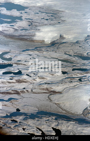 Gletscher auf die Schnee- und Eisfelder der Baffin-Insel Nord Canada.SCO 11.279 beendet. Stockfoto