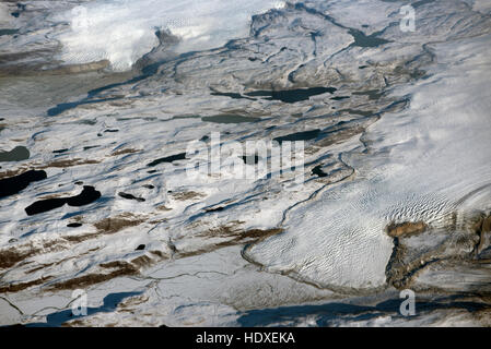 Gletscher auf die Schnee- und Eisfelder von Baffin Island Norden Kanadas beendet. SCO 11.280. Stockfoto