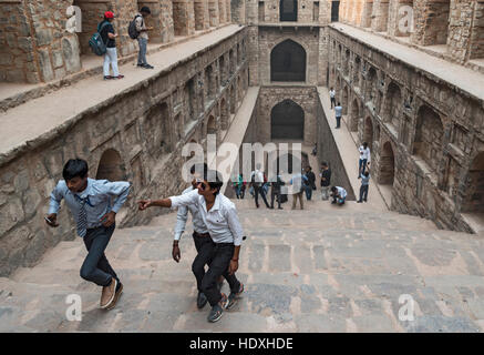 Agrasen Ki Baoli Stufenbrunnen, New Delhi, Indien Stockfoto