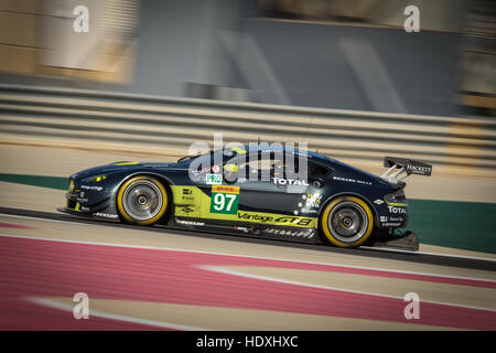 Aston Martin Vantage V8 GTE während FIA Rookie Test, Bahrain International Circuit. 2016. J. ADAM / D. TURNER Stockfoto