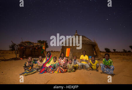 Fulbe Nomaden der Sahelzone, Burkina Faso Stockfoto