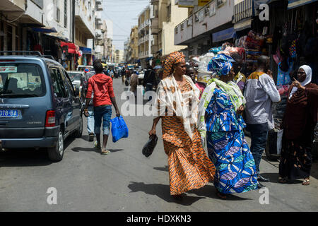 Läden und Märkte, Dakar, Senegal Stockfoto