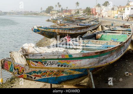 Im Landesinneren Flüsse von St. Louis, Senegal Stockfoto