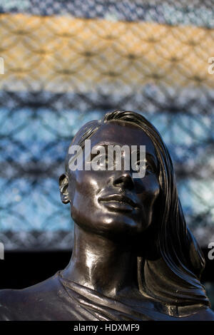 Detail der Skulptur "A Real Birmingham Familie" von Gillian Wearing, Birmingham, UK Stockfoto