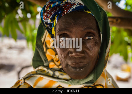 Mandinka Frau, Gambia Stockfoto