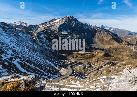 Großglockner und Großglockner Hochalpenstraße, Nationalpark Hohe Tauern, Österreich Stockfoto