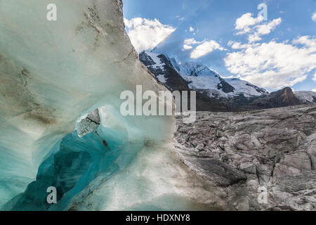 Die Pasterze Gletscher, Großglockner, Nationalpark Hohe Tauern, Österreich Stockfoto