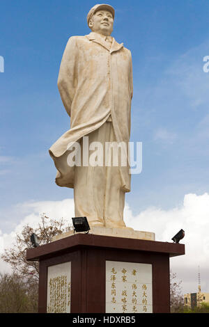 Vorsitzender Mao Statue, Zhongwei, Ningxia, China Stockfoto