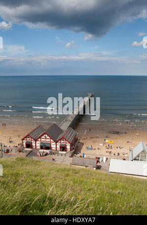 Saltburn-by-the-Sea und Saltburn Pier Cleveland offiziell Teil von North Yorkshire England Stockfoto