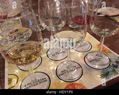 Gin tasting Abend in Glasgow, Schottland, 2016. Stockfoto