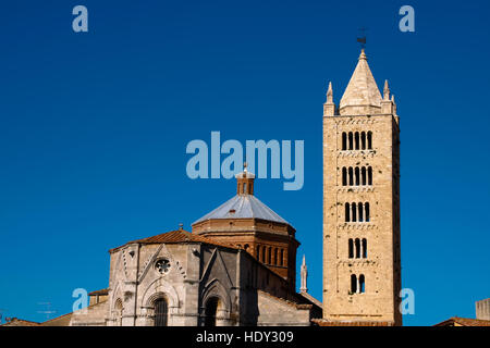 Massa Marittima ist eine alte Stadt in der Toskana, Italien Stockfoto