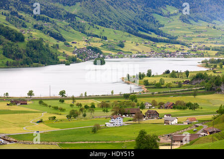 Die Schönheit der Schweizer Landschaft Stockfoto