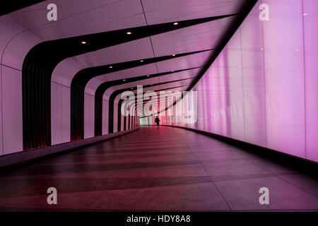 Kings Cross Lichttunnel Stockfoto