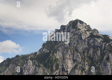 Traunstein Berg am Ufer des See Traunsee im Salzkammergut, Österreich Stockfoto