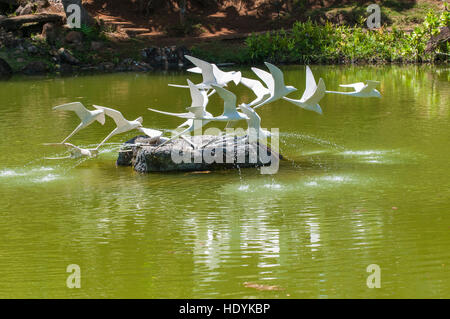 Skulpturen in Na ' Aina Kai botanischen Gärten & Skulpturenpark, Kauai, Hawaii. Stockfoto