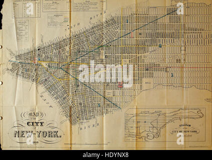 Handbuch der Gesellschaft der Stadt New York für die Jahre (1849) Stockfoto