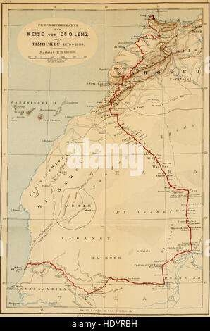 Timbuktu; Reise Durch Marokko, Sahara Und Den Sudan, ausgefC3BChrt Im Auftrage der Afrikanischen Gesellschaft in Deutschland in Den Jahren 1879 Und 1880 sterben (1884) Stockfoto