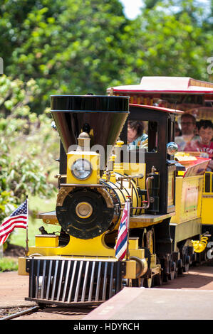 Ananas Express-Zug an der Dole Plantation, Wahiawa, Oahu, Hawaii. Stockfoto