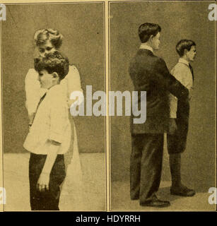 Die Haltung von Schulkindern mit seiner Heimat Hygiene und neuen Effizienzmethoden für die Schule Ausbildung (1913) Stockfoto