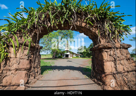 Kirche in Haleiwa Stadt, North Shore, Oahu, Hawaii. Stockfoto