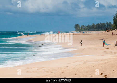 Sunset Beach, North Shore, Oahu, Hawaii. Stockfoto