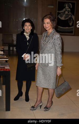 Madrid, Spanien. 15. Dezember 2016. Königin Sofia von Spanien während eines Treffens der Musik Schule "Königin Sofia" in Madrid 15.12.2016 Credit: Gtres Información Más lokalen auf line,S.L./Alamy Live News Stockfoto