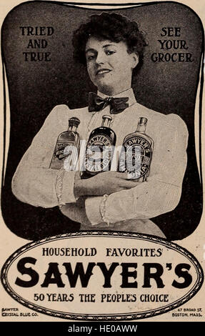 Das Boston Cooking School Magazin kulinarische Wissenschaft und inländische Wirtschaft (1908) Stockfoto
